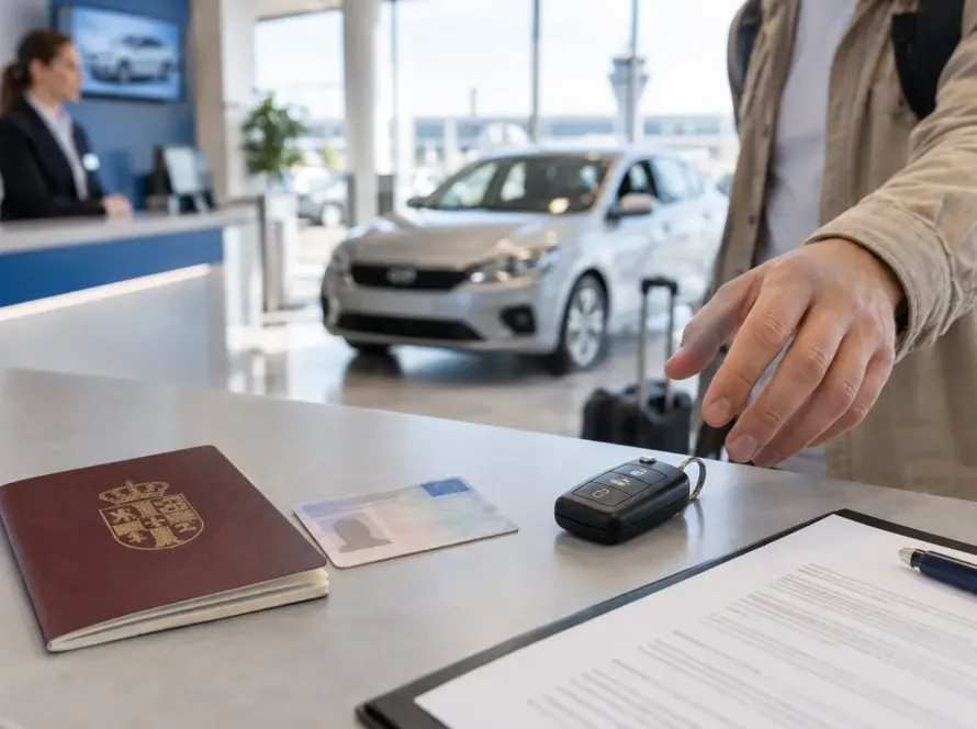 Pasoš, vozačka dozvola i ključ automobila za rent a car u Srbiji
